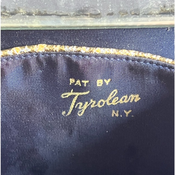 Women’s Vintage 1950’s Navy Blue Beaded Evening Bag - Picture 5 of 5